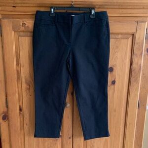 LOFT Marisa Skinny Ankle Pant in Black, Size 14